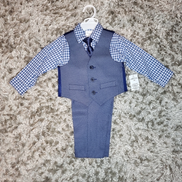 SOLD - Easter Van Heusen baby boy 4 piece dress suit Toddler Easter Suit - Picture 8 of 11